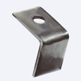 Уголок к фиксатору веревки, металлический