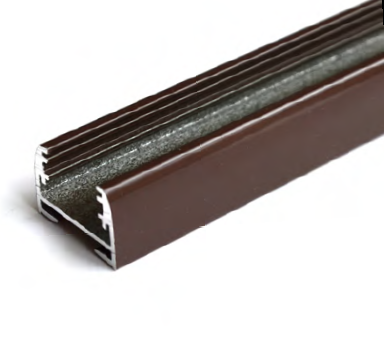 Профиль неподвижный R, коричневый